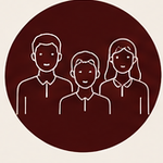 Illustrated group of members with locs, curls and natural hair